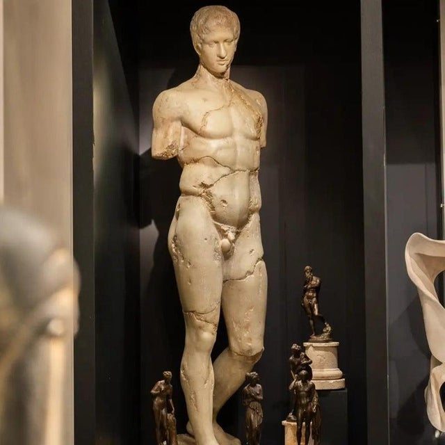 2000 - 2009 Greco-Roman Apollo Statue in White Composite For Sale - Image 5 of 6