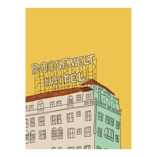 Roosevelt Hotel Limited Edition Print on Entrada Rag by Marz Jr. For Sale