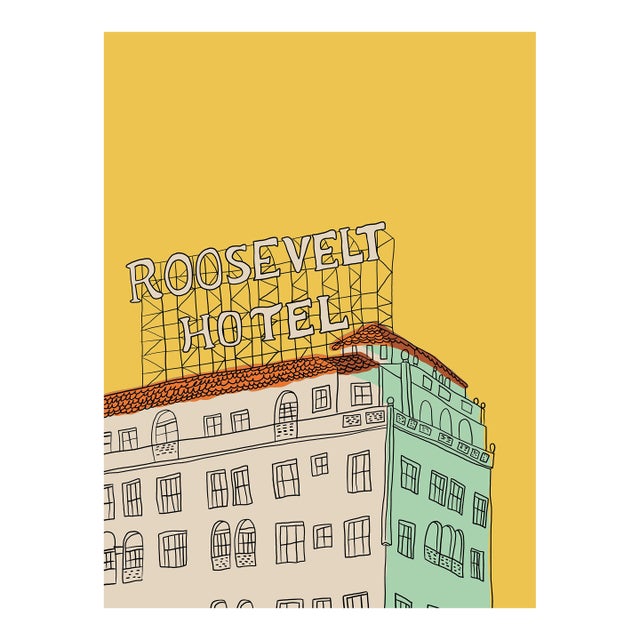 Roosevelt Hotel Limited Edition Print on Entrada Rag by Marz Jr. For Sale