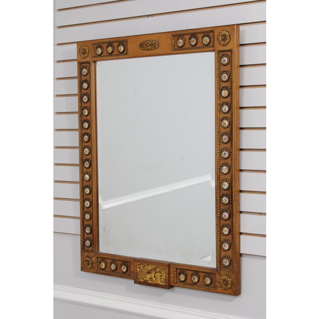 French Louis XVI Style Console & Mirror W. Sevres Plaques For Sale - Image 10 of 18