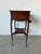 Antique French Louis XV Style Wood Lamp Table or Nightstand With Keyed Drawer For Sale - Image 10 of 12