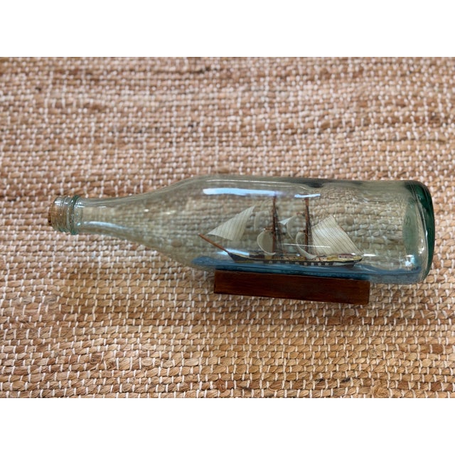 1970s Vintage Ship in a Bottle For Sale - Image 5 of 10