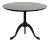 Calder Side Table in Black Metal For Sale