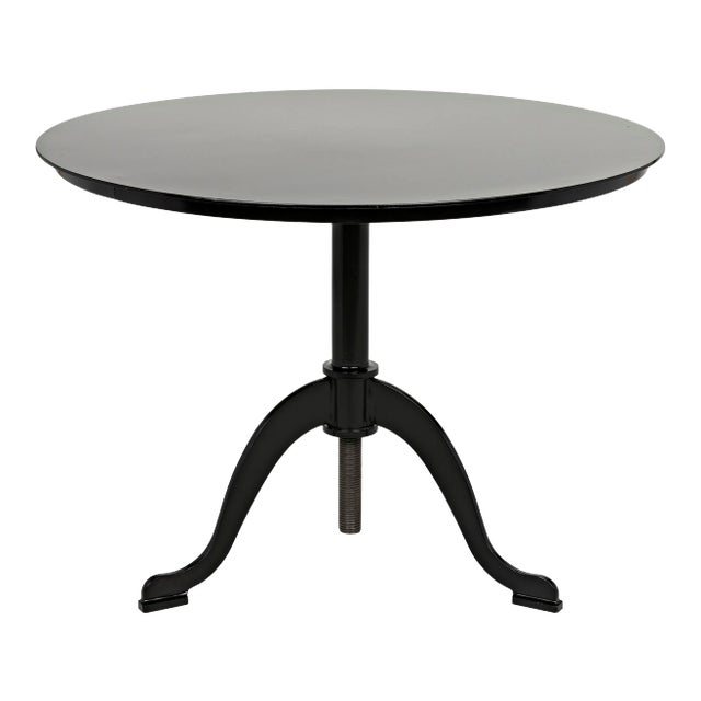 NOIR Calder Side Table in Black Metal For Sale