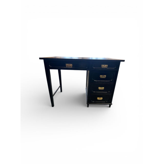 Art Nouveau Black Ladies Writing Desk, 1910s For Sale - Image 4 of 5