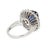 Late 20th Century Royal Blue Sapphire Ring, Size 5 For Sale - Image 4 of 4