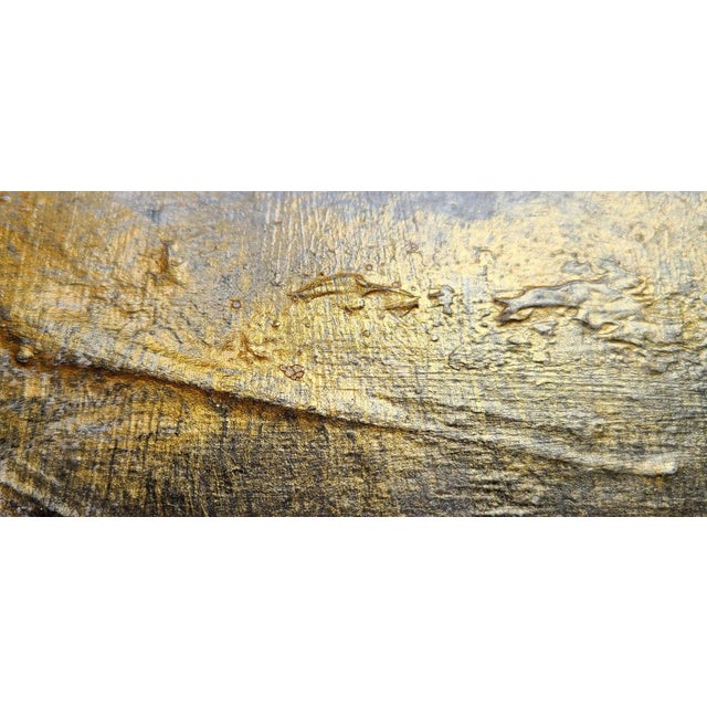 2020s Original Abstract Multi-Media Art Painting Black Grey Bronze For Sale - Image 5 of 6