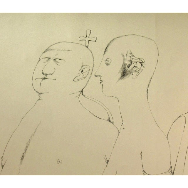 Surrealism Barbara Gawdzik Brzozowska Concert #Ii 1974 Drawings For Sale - Image 3 of 5