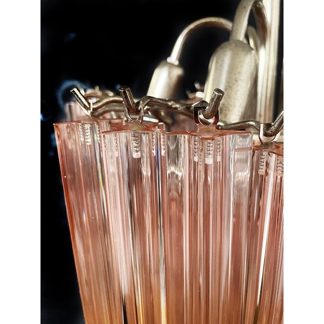 Metal Murano Glass Chandeliers, 1990s, Set of 2 For Sale - Image 7 of 18