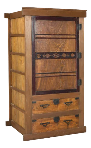 Meiji-era Mizuya Dansu, Circa 1900 – Japanese Kitchen Cabinet