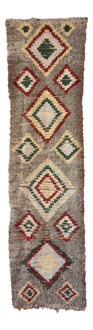 Moroccan Vintage Runner Rug - 2'6" X 8'11" Ft