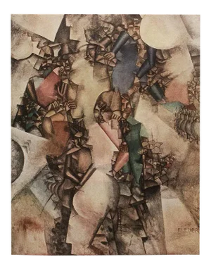 1950 After Fernand Léger, "Wedding Table" First German Edition Period Offset Lithograph