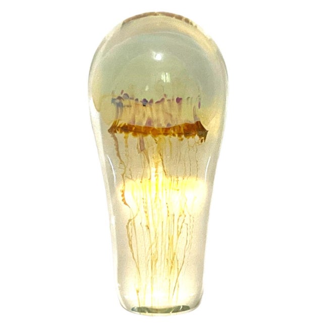 Modern Richard Satava Moon Jellyfish Sculpture/ Paperweight For Sale - Image 3 of 6