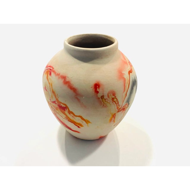 American 1970s Nemaji Modern Ceramic Vase For Sale - Image 3 of 8