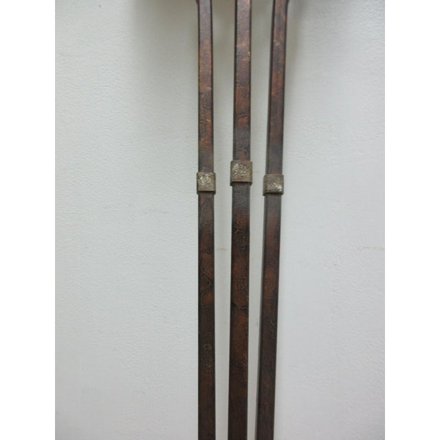 1990s Fine Art Lamp French Regency Gold Metal Filigree Lamp Wall Sconce Pole Lamp A For Sale - Image 9 of 13