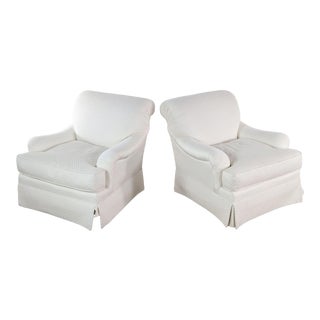 Vanguard Upholstered Armchairs - a Pair For Sale