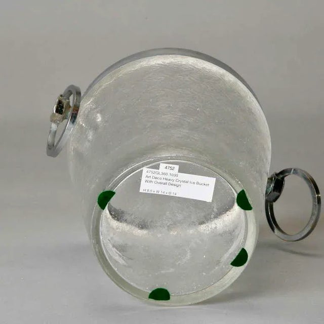 1930s Art Deco Heavy Crystal Ice Bucket For Sale In Detroit - Image 6 of 6