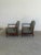 Mid-Century Modern 1960s Sculpted Walnut Lounge Chairs - Pair For Sale - Image 3 of 9