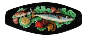 Majolica Fish Wall Platter