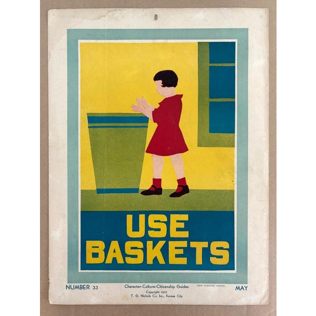 This poster was designed to grace a 1930's schoolroom, one of a wonderful series of character-building graphics for...