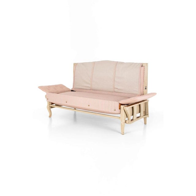 Antique Gustavian Sofa in Pink Linen, 1890s For Sale - Image 12 of 17