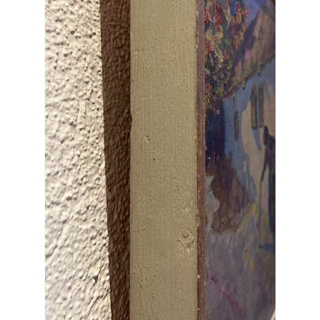 Beige Edouard Baud, Promenade D'automne, 1914, Oil on Cardboard, Framed For Sale - Image 8 of 11