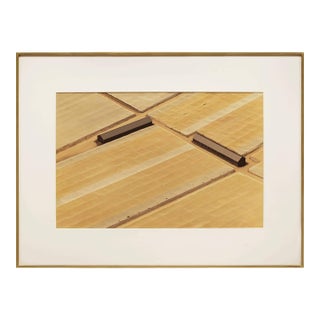 Alex MacLean, Tobacco Sheds, Vintage C-Print Abstract Color Landscape Photograph For Sale
