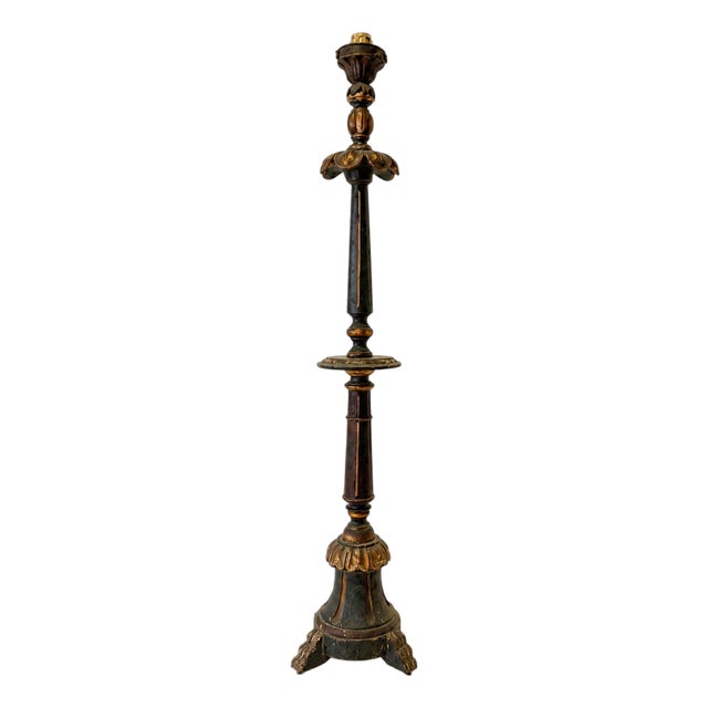 Large Portuguese Torch Holder, 1800s For Sale
