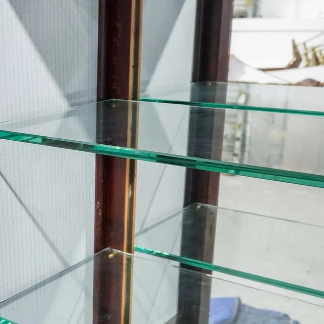 Description Antique Louis XVI Style Mirrored Vitrine Display Cabinet Early 20th Cent., France The cabinet is veneered with...