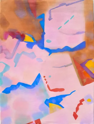 Erle Loran "Salt Ponds Abstract 1" Modern Abstract 1980