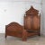 Antique Victorian Full Size Bed Tall Lincoln Style Walnut & Burl Walnut Hand Carved For Sale - Image 13 of 13