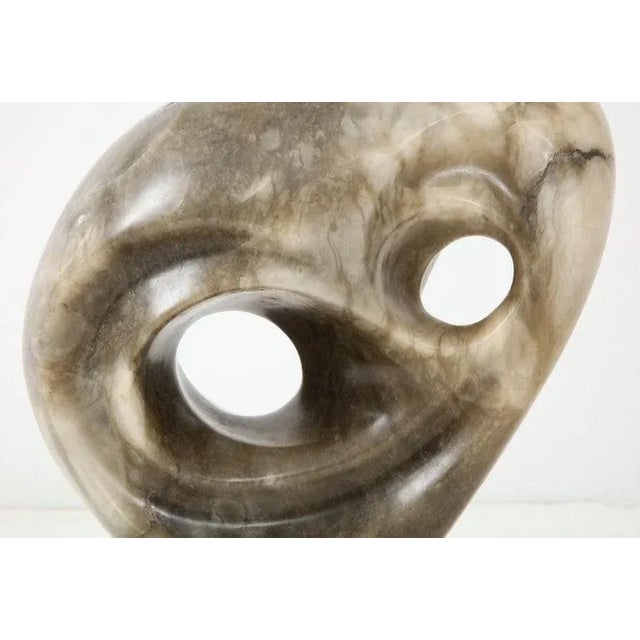 1970s 1970s Mid-Century Modern Abstract Carved Stone Owl Sculpture For Sale - Image 5 of 13