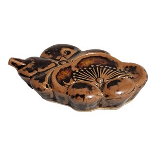 Antique Japanese Scholar's Plum Blossom Water Dropper, Edo–Meiji Period For Sale