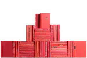 Decorative Books - Orchard Book Wall - Set of 50 Red Books