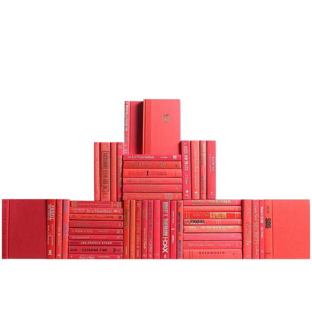 Modern Orchard Book Wall Set of Fifty Decorative Books Chairish