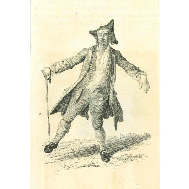 Baroque Thomas Holloway, A Drunk Man, Original Etching, 1810 For Sale - Image 3 of 3