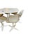Tulip Dining Set with Round Pedestal Table and Swivel Chairs by Maurice Burke for Arkana, 1960s, Set of 7 For Sale - Image 9 of 11