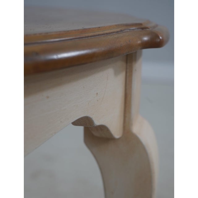 Ethan Allen French Country Style Round Side Table For Sale - Image 9 of 14