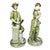 HTF Andrea by Sadek Hand Painted Boy w/Dog - Girl w/Lamb Porcelain Figurines - Green This is a hard to find set of two...