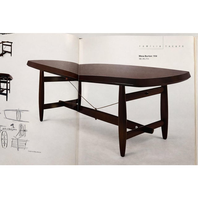 Sergio Rodrigues “Burton” Dining Table in Freijó & Polished Black Stone, Brazil, 1958 — Lot 702 For Sale - Image 14 of 14