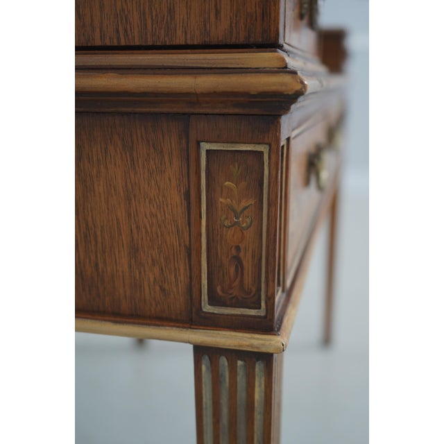 Imperial Adams Style Paint Decorated Carlton House Desk For Sale - Image 15 of 18