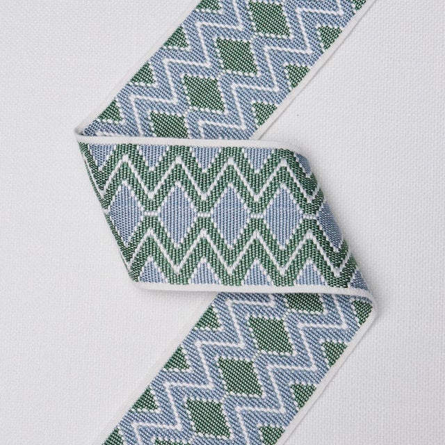 Schumacher SAMPLE - Schumacher X A Rum Fellow Pinula Tape In Fern For Sale - Image 4 of 4