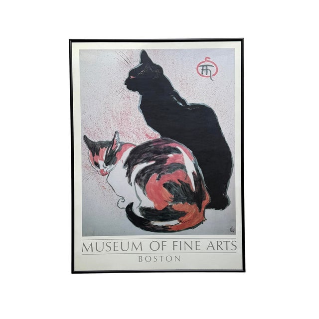 This iconic poster features the artwork Two Cats, 1894 by Théophile-Alexandre Steinlen.Steinlen was a renowned Swiss-born...