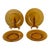 Vintage Depression Glass Amber Wheel Cut Floral Dishes - Set of Four For Sale - Image 11 of 11