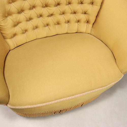 Yellow Capitonné Sofa, 1950s For Sale - Image 5 of 10