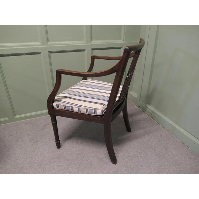 Hollywood Regency Regency Elbow Chairs, Set of 2 For Sale - Image 3 of 8