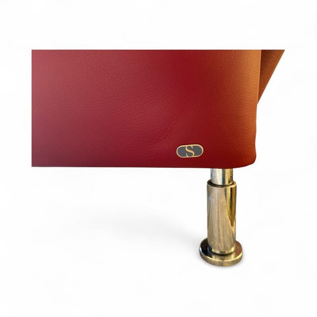 DS 145 2-Seater Sofa in Red Leather from de Sede, 1990s For Sale - Image 4 of 9