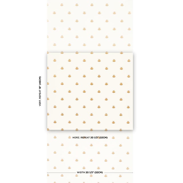 Inspired by a Napoleonic symbol, Hubert's Bees is a chic and charming wallpaper design that adds a touch of Francophile...