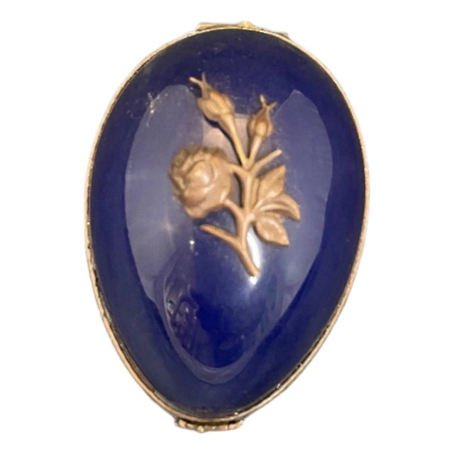 19th Century Limoges Oval Flower Box For Sale