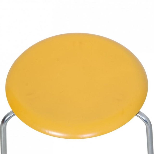 1970s Yellow Dot Stool by Arne Jacobsen, 1970s For Sale - Image 5 of 14